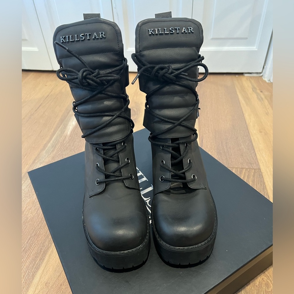 Killstar Juno boots black size 10 women’s boots